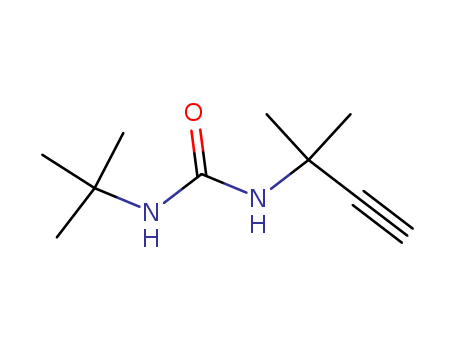 Urea,N-(1,1-dimethylethyl)-N'-(1,1-dimethyl-2-propyn-1-yl)- cas  59863-61-5
