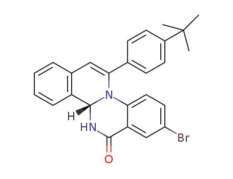 (S)-12-(4-tert-butylphenyl)-8-bromo-4b,5-dihydroisoquinolino[2,1-a]quinazolin-6-one