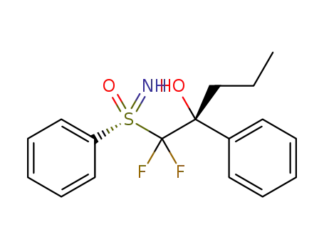 (2R,R<SUB>S</SUB>)-1,1-difluoro-2-phenyl-1-(phenylsulfonimidoyl)pentan-2-ol