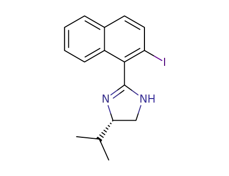 Molecular Structure of 1357387-79-1 ((S)-2-(2-iodonaphthalen-1-yl)-4-isopropyl-4,5-dihydro-1H-imidazole)
