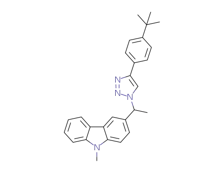 3-(1-(4-(4-tert-butylphenyl)-1H-1,2,3-triazol-1-yl)ethyl)-9-methyl-9H-carbazole