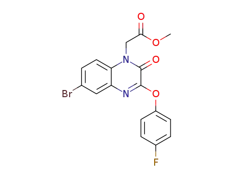 methyl 2-(6-bromo-3-(4-fluorophenoxy)-2-oxoquinoxalin-1(2H)-yl)acetate