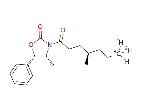 7-(<sup>(13)</sup>C-trideuteriomethyl)-(4R,5S)-4-methyl-3-[4-methylheptanoyl]-5-phenyloxazolidin-2-one