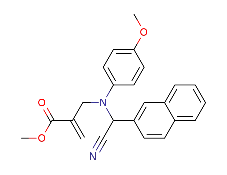 methyl 2-({[cyano(naphthalen-2-yl)methyl](4-methoxyphenyl)amino}methyl)acrylate
