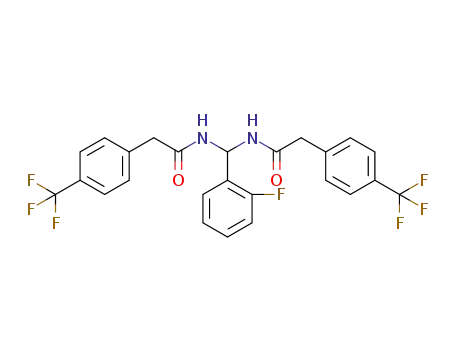N,N'-((2-fluorophenyl)methylene)bis(2-(4-(trifluoromethyl)phenyl)acetamide)
