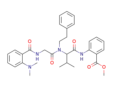 methyl 2-(2-(2-(2-(dimethylamino)benzamido)-N-phenethylacetamido)-3-methylbutanamido)benzoate