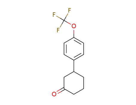 Molecular Structure of 1374393-00-6 (3-(4-(trifluoromethoxy)phenyl)cyclohexanone)