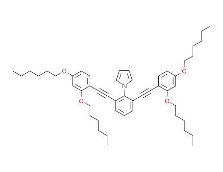 1-(2,6-bis((2,4-bis(hexyloxy)phenyl)ethynyl)phenyl)-1H-pyrrole