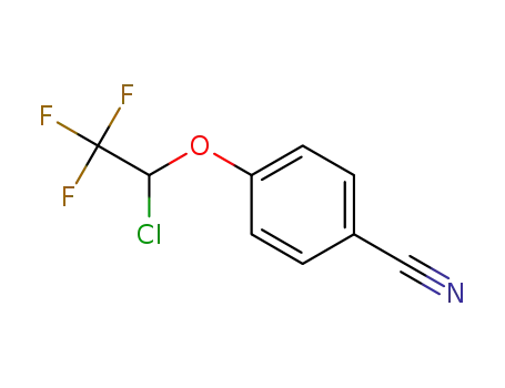 Molecular Structure of 1415703-78-4 (4-(1-chloro-2,2,2-trifluoroethoxy)benzonitrile)