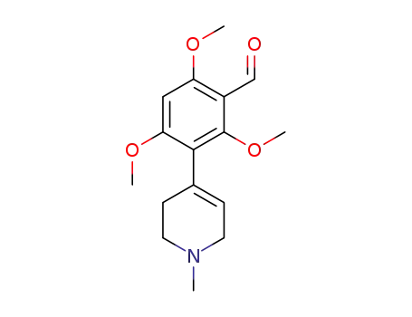 3-(1,2,3,6-tetrahydro-1-methylpyridin-4-yl)-2,4,6-trimethoxybenzaldehyde