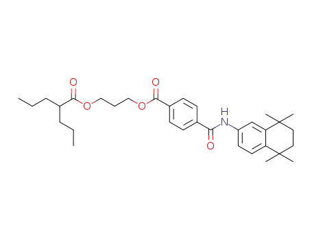 3-(2-propylpentanoyloxy)propyl 4-(5,5,8,8-tetramethyl-5,6,7,8-tetrahydronaphthalen-2-ylcarbamoyl)benzoate