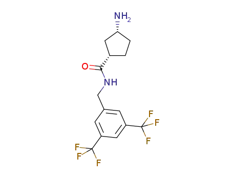 (1S,3R)-3-amino-N-(3,5-bis(trifluoromethyl)benzyl)cyclopentanecarboxamide