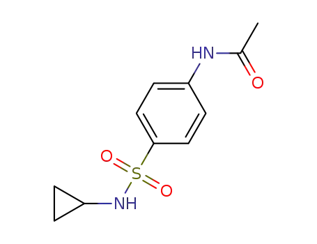 Molecular Structure of 355001-37-5 (Acetamide, N-[4-[(cyclopropylamino)sulfonyl]phenyl]-)