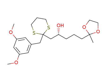 (R)-1-(2-(3,5-dimethoxybenzyl)-1,3-dithian-2-yl)-5-(2-methyl-1,3-dioxolan-2-yl)pentan-2-ol