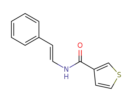 Molecular Structure of 1393689-92-3 ((E)-N-styrylthiophene-3-carboxamide)