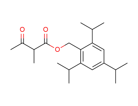 Molecular Structure of 1371586-30-9 (2,4,6-tris(1-methylethyl)benzyl 2-methyl-3-oxobutanoate)