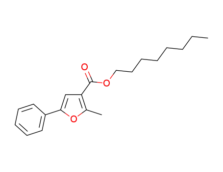 Molecular Structure of 1367707-96-7 (octyl 2-methyl-5-phenylfuran-3-carboxylate)