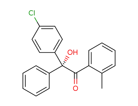 Molecular Structure of 1452219-70-3 (2-(4-chlorophenyl)-2-hydroxy-2-phenyl-1-(o-tolyl)ethanone)