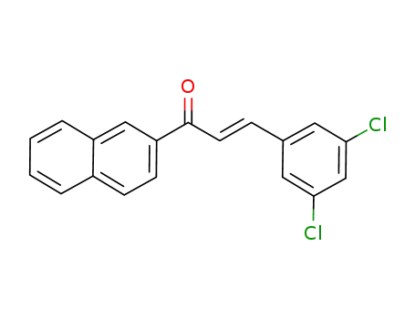 Molecular Structure of 1352444-94-0 ((2E)-1-(2-naphthyl)-3-(3,5-dichlorophenyl)-2-propen-1-one)
