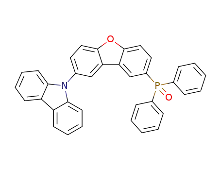 Molecular Structure of 1349901-36-5 (9-(8-(diphenylphosphoryl)dibenzo[b,d]furan-2-yl)-9H-carbazole)