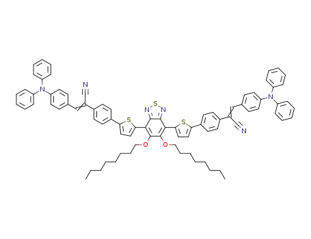 4,7-bis{5-{4-{2-[4-(N,N-diphenylamino)phenyl]-1-cyanoethenyl}phenyl}-2-thienyl}-5,6,-bis(otcyloxy)-2,1,3-benzothiadiazole