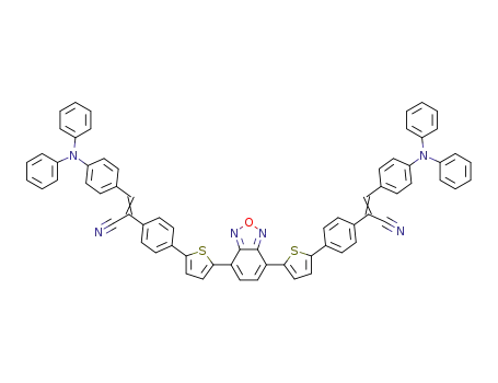 4,7-bis{5-{4-{2-[4-(N,N-diphenylamino)phenyl]-1-nitrilethenyl}phenyl}-2-thienyl}-2,1,3-benzoxadiazole