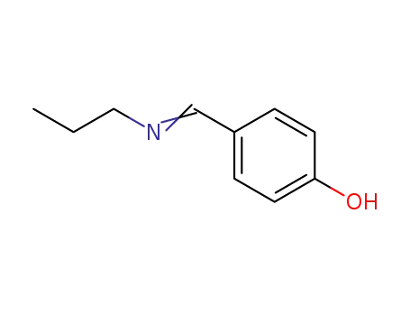 Molecular Structure of 106493-25-8 (N-propyl-4-hydroxybenzylideneamine)