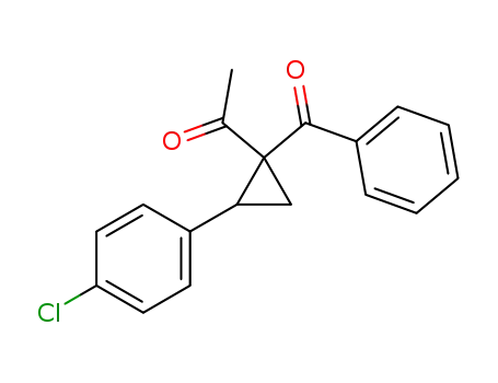 Molecular Structure of 1401693-84-2 (1-(1-benzoyl-2-(4-chlorophenyl)cyclopropyl)ethanone)