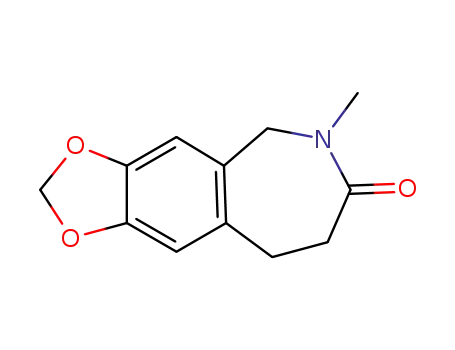 6-methyl-8,9-dihydro-5H-[1,3]dioxolo[4',5':4,5]benzo[1,2-c]-azepin-7(6H)-one