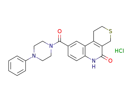 9-(4-phenylpiperazine-1-carbonyl)-4,6-dihydro-1H-thiopyrano[3,4-c]quinolin-5(2H)-one hydrochloride