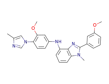 [3-methoxy-4-(4-methylimidazol-1-yl)phenyl]-[2-(3-methoxyphenyl)-1-methyl-1H-benzoimidazol-4-yl]amine