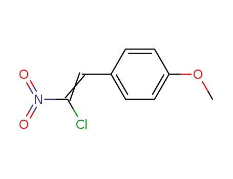 Molecular Structure of 22013-88-3 (Benzene, 1-(2-chloro-2-nitroethenyl)-4-methoxy-)