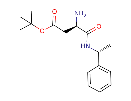 Butanoic acid, 3-amino-4-oxo-4-[[(1R)-1-phenylethyl]amino]-,
1,1-dimethylethyl ester, (3R)-