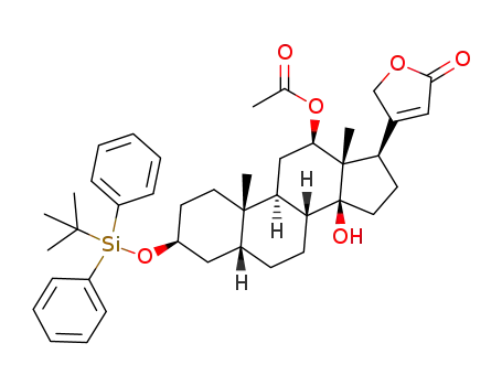 3β-(tert-butyldiphenylsiloxy)-12β-acetyl-14β-hydroxy-5β,14β-card-20(22)-enolide