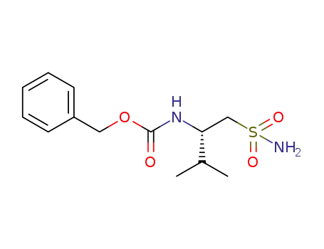Molecular Structure of 1391581-97-7 ((S)-(2-benzyloxycarbonylamino-3-methyl)butanesulfonamide)