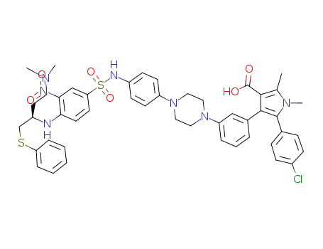 (R)-5-(4-chlorophenyl)-4-(3-(4-(4-(4-((4-(dimethylamino)-1-(phenylthio)butan-2-yl)amino)-3-nitrophenylsulfonamido)phenyl)piperazin-1-yl)phenyl)-1,2-dimethyl-1H-pyrrole-3-carboxylic acid