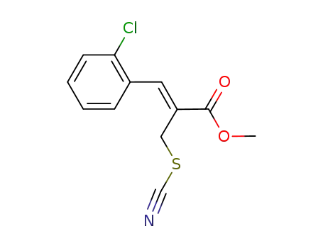 methyl (Z)-3-(2-chlorophenyl)-2-(thiocyanomethyl)propenoate