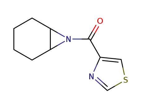 Molecular Structure of 1372857-68-5 (7-azabicyclo[4.1.0]heptan-7-yl(thiazol-4-yl)methanone)
