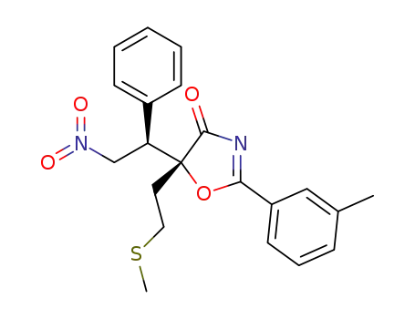 (5R)-5-(2-(methylthio)ethyl)-5-((R)-2-nitro-1-phenylethyl)-2-(m-tolyl)oxazol-4(5H)-one