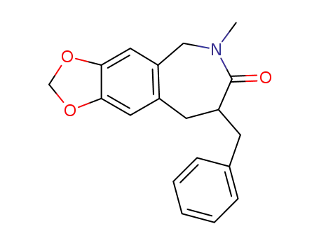 8-benzyl-6-methyl-8,9-dihydro-5H-[1,3]dioxolo-[4',5':4,5]-benzo[1,2-c]azepin-7(6H)-one