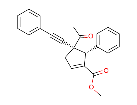 (4R,5S)-methyl 4-acetyl-5-phenyl-4-(phenylethynyl)cyclopent-1-enecarboxylate