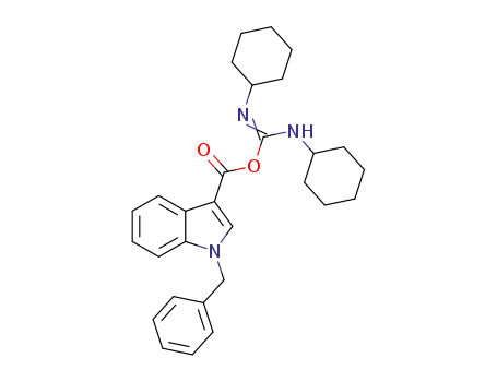 Molecular Structure of 1363386-89-3 (2-(1-benzyl-1H-indole-3-carbonyl)-1,3-dicyclohexylisourea)