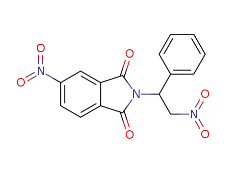 Molecular Structure of 1426904-53-1 (5-nitro-2-(2-nitro-1-phenylethyl)isoindoline-1,3-dione)