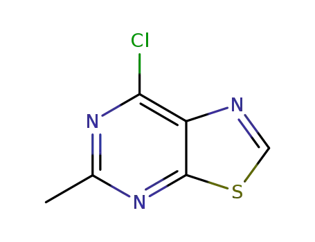 Molecular Structure of 13316-09-1 (7-Chloro-5-methylthiazolo[5,4-d]pyrimidine)