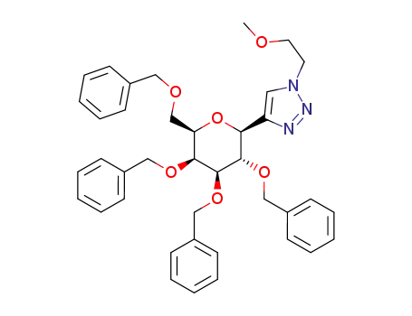 1-(2-methoxyethyl)-4-[(2S,3S,4R,5S,6R)-3,4,5-tribenzyloxy-6-(benzyloxymethyl)tetrahydropyran-2-yl]triazole