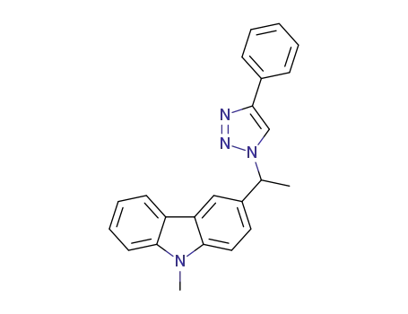 9-methyl-3-(1-(4-phenyl-1H-1,2,3-triazol-1-yl)ethyl)-9H-carbazole