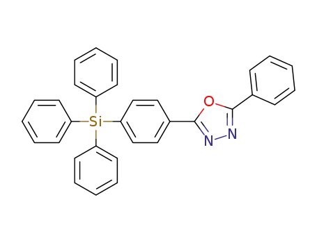 Molecular Structure of 1401334-68-6 (2-phenyl-5-(4-(triphenylsilyl)phenyl)-1,3,4-oxadiazole)