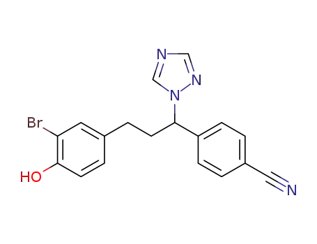 4-(3-(3-bromo-4-hydroxyphenyl)-1-(1H-1,2,4-triazol-1-yl)propyl)benzonitrile