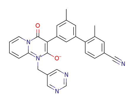 3-(4'-cyano-5,2'-dimethyl[1,1'-biphenyl]-3-yl)-2-hydroxy-4-oxo-1-(5-pyrimidinylmethyl)-4H-pyrido[1,2-a]pyrimidinium inner salt