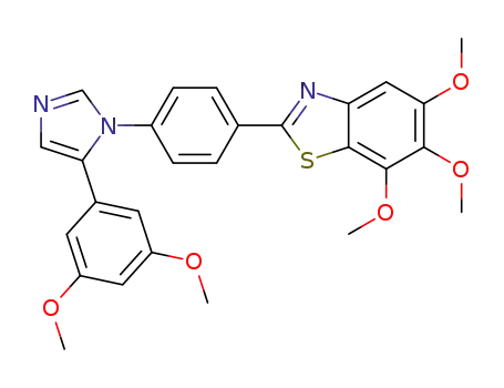 2-(4-(5-(3,5-dimethoxyphenyl)-1H-imidazol-1-yl)phenyl)-5,6,7-trimethoxybenzo[d]thiazole